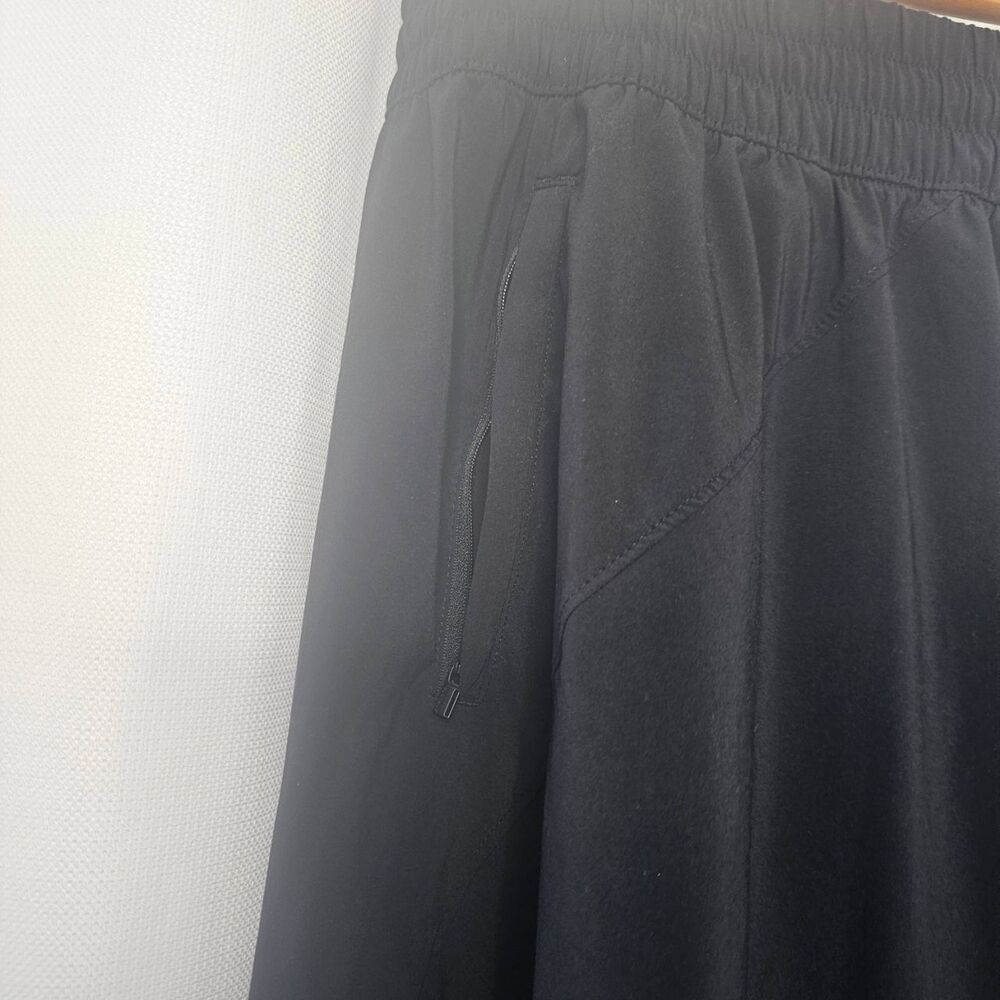 Athleta Black A-Line Skirt With Pockets Midi Strings Womens Size 22 - Picture 8 of 12